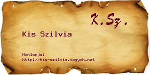 Kis Szilvia névjegykártya